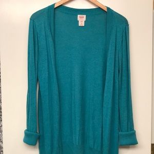 Teal Cardigan with Buttons
